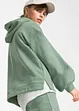 Felpa con cappuccio oversize in morbido misto cotone, bonprix