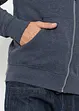 Felpa con zip e cappuccio, bonprix