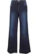 Jeans wide leg elasticizzati, vita media, bonprix