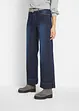 Jeans wide leg elasticizzati, vita media, bonprix