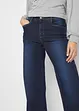 Jeans wide leg elasticizzati, vita media, bonprix