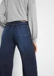 Jeans wide leg elasticizzati, vita media, bonprix
