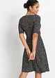 Abito in morbido jersey misto viscosa con drappeggio, bonprix
