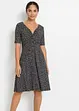 Abito in morbido jersey misto viscosa con drappeggio, bonprix