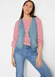 Gilet in jeans elasticizzato, bonprix