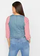 Gilet in jeans elasticizzato, bonprix