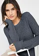 Maglione in maglia operata, bonprix