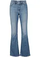 Jeans elasticizzati in cotone biologico bootcut, vita media, bonprix