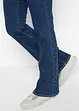 Jeans elasticizzati in cotone biologico bootcut, vita media, bonprix