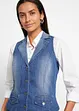 Gilet in jeans elasticizzato, bonprix