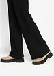 Pantaloni a palazzo con elastico in vita in misto viscosa, bonprix