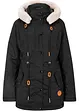 Parka imbottito con ecopelliccia, bonprix