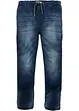 Jeans in felpa con cinta comoda, a vita media, bonprix