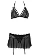 Reggiseno a triangolo, perizoma, gonna (set 3 pezzi), VENUS