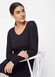 Maglia lunga a maniche  lunghe con viscosa, bonprix