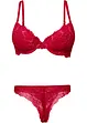 Reggiseno con coppe preformate con ferretto e perizoma (set 2 pezzi), bonprix