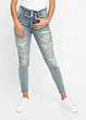 Jeans skinny a vita alta con zone sdrucite, bonprix