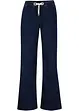 Jeans elasticizzati wide leg, vita media, bonprix