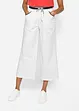 Pantaloni culotte in popeline di cotone con cinta comoda, bonprix