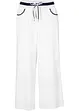 Pantaloni culotte in popeline di cotone con cinta comoda, bonprix