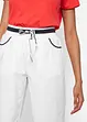 Pantaloni culotte in popeline di cotone con cinta comoda, bonprix