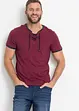 T-shirt con stringatura in cotone biologico, bonprix