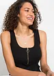 Top a costine in puro cotone, bonprix