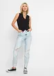 Mom jeans con effetto sdrucito, bonprix