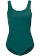 Costume intero con pieghe decorative e effetto modellante leggero, bonprix