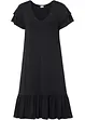 Abito di jersey con balza in misto viscosa, bonprix