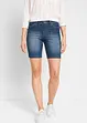 Bermuda in jeans straight, a vita media, bonprix