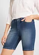 Bermuda in jeans straight, a vita media, bonprix