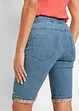 Bermuda in jeans con risvolto colorato, bonprix