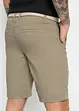 Bermuda chino elasticizzati con cintura, regular fit, bonprix