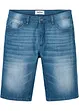 Bermuda di jeans elasticizzati con cavallo rafforzato, regular fit, bonprix