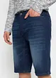 Bermuda di jeans elasticizzati con cavallo rafforzato, regular fit, bonprix