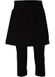 Leggings capri con gonna in misto cotone elasticizzato, bonprix