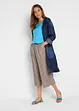 Pantaloni cropped in misto lino e cotone, bonprix
