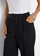 Pantaloni cropped in misto lino e cotone, bonprix