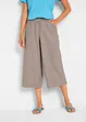 Pantaloni cropped in misto lino e cotone, bonprix