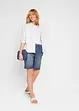 Bermuda in denim leggero di misto lino, bonprix