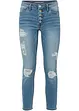 Jeans cropped strappati skinny, bonprix