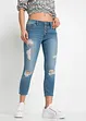 Jeans cropped strappati skinny, bonprix