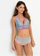 Reggiseno a bustier con pizzo delicato dai colori sfumati, bonprix