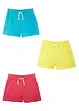 Shorts in jersey di puro cotone biologico (pacco da 3), bonprix
