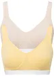 Reggiseno t-shirt senza ferretto con cotone biologico (pacco da 2), bonprix