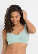 Reggiseno t-shirt senza ferretto con cotone (pacco da 2), bonprix