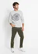 Pantaloni in velluto elasticizzato dal taglio comfort, slim fit, bonprix