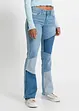 Jeans a zampa, vita media, bonprix