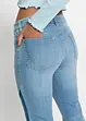 Jeans a zampa, vita media, bonprix